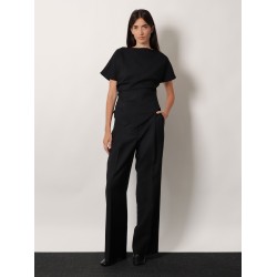 Midwaist wool blend trousers