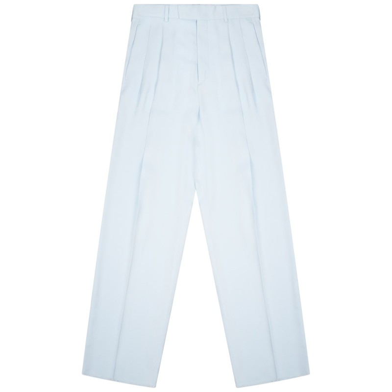 SILK BLEND TAILORED PANTS