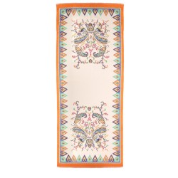 SCARF WITH FLORAL PAISLEY PATTERN