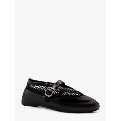 Rubber Flat mesh ballerinas