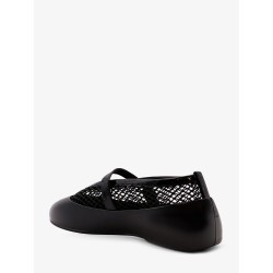 Rubber Flat mesh ballerinas