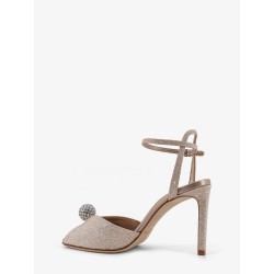 Sacora glitter effect leather sandals