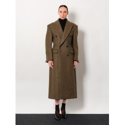 Hourglass alpaca blend coat