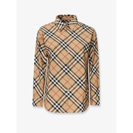 Cotton shirt with Burberry Check motif