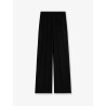 Wool trousers with Logo patch