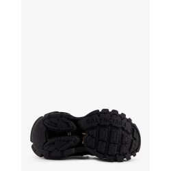 Track mesh sneakers with double laces