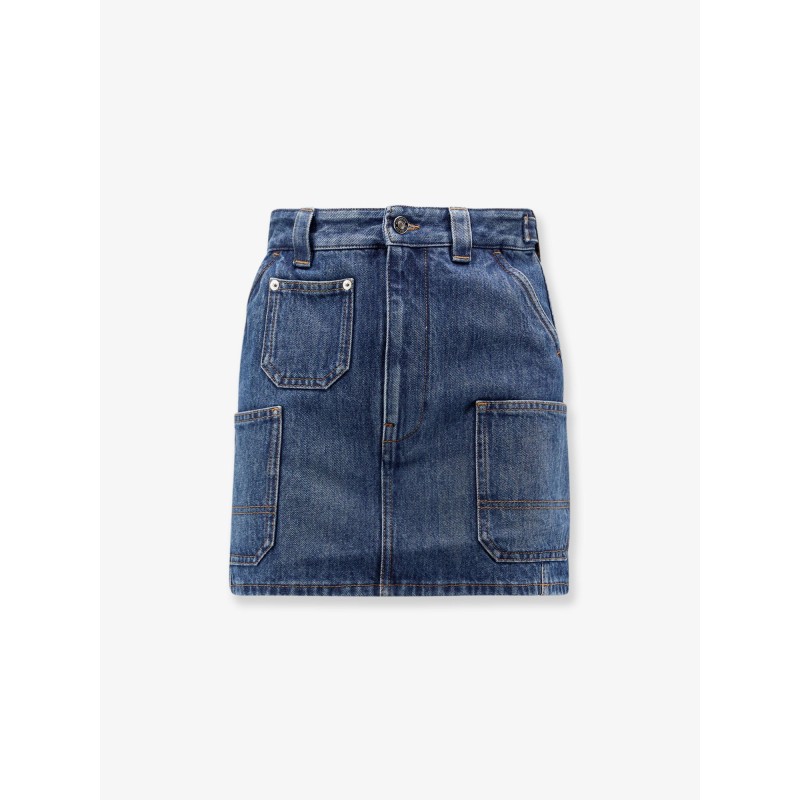 Denim mini skirt