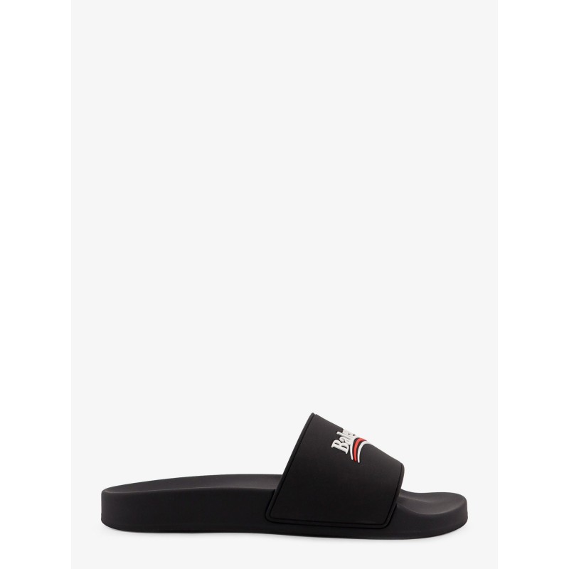 Rubber Pool sandals with logo on the front