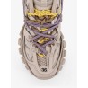 Track mesh sneakers with colored laces detail