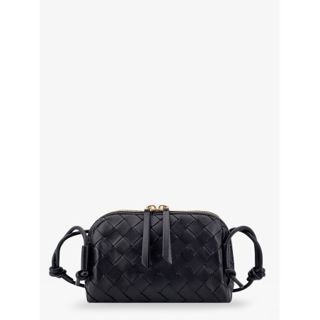 Concert Pouch leather crossbody bag with Intrecciato motif