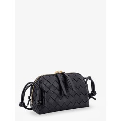 Concert Pouch leather crossbody bag with Intrecciato motif