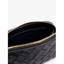 Concert Pouch leather crossbody bag with Intrecciato motif