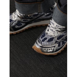 Orbit mesh and rubber sneakers