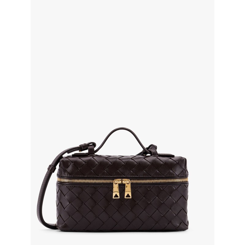 Bang Bang Leather crossbody bag with Intrecciato motif