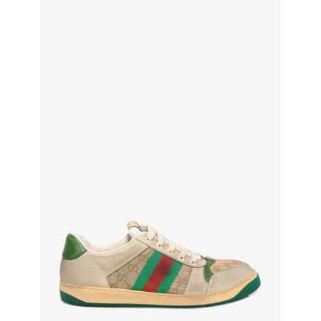 Screener GG vintage leather low-top sneakers