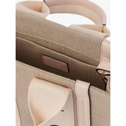 Woody linen handbag