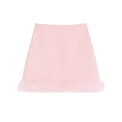 MINISKIRT WITH FEATHERS