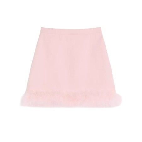 MINISKIRT WITH FEATHERS