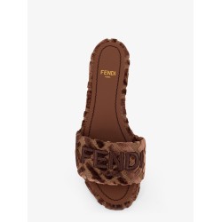Fendi Sunshinew velvet slide