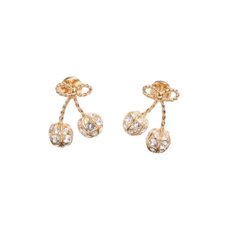 "CHERRYFIC" EARRINGS WITH RHINESTONES