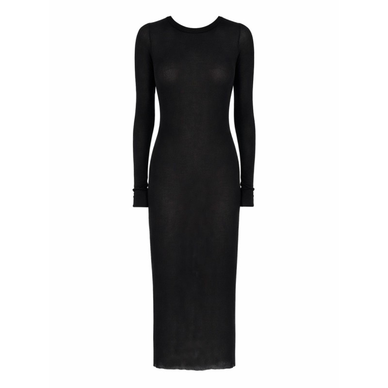 LONG-SLEEVED MIDI DRESS