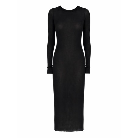 LONG-SLEEVED MIDI DRESS