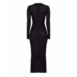 LONG-SLEEVED MIDI DRESS