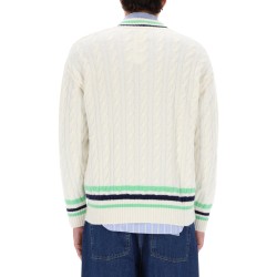 CABLE-KNIT SWEATER