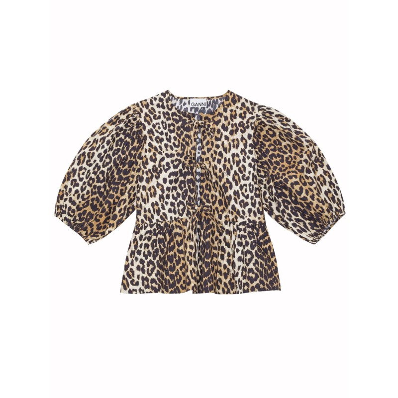 BLOUSE WITH "ANIMALIER" PRINT