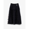 Voile ruffle skirt