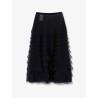 Voile ruffle skirt