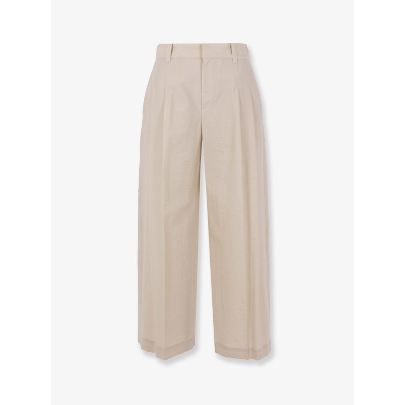 Cotton blend trousers