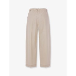 Cotton blend trousers