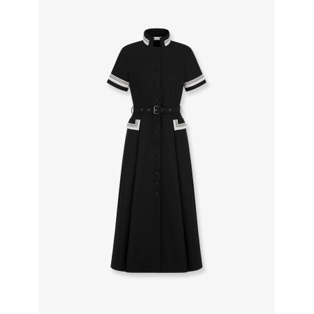 Long cotton shirt dress