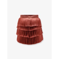 Mini skirt with fringes