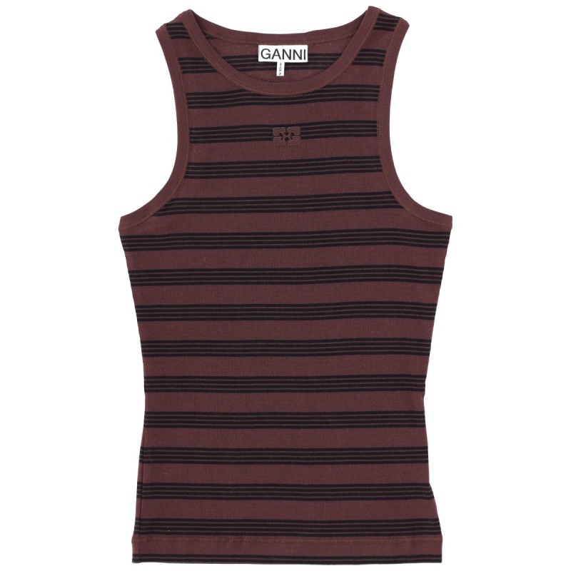 STRIPED SLEEVELESS TOP