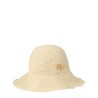 STRAW HAT WITH EMBROIDERED LOCO