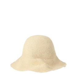 STRAW HAT WITH EMBROIDERED LOCO