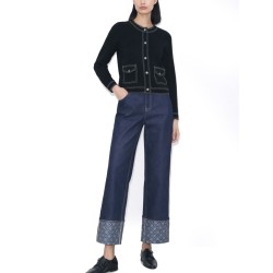 JEANS WITH LAPELS