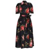MIDI DRESS WITH "BOUQUET" PRINT