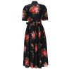 MIDI DRESS WITH "BOUQUET" PRINT