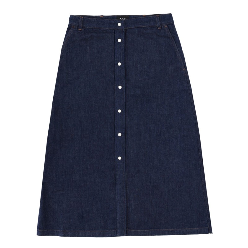DENIM SKIRT WITH BUTTONS