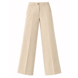 COTTON AND LINEN TAILORED PANTS