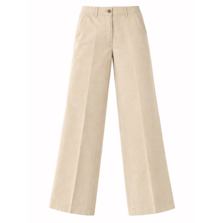 COTTON AND LINEN TAILORED PANTS