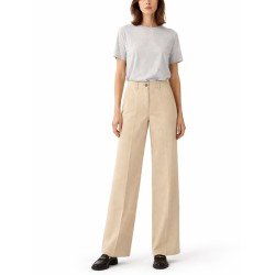 COTTON AND LINEN TAILORED PANTS