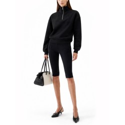 GROSGRAIN SWEATSHIRT WITH TURTLENECK