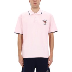 "SLOGAN ROSE" POLO SHIRT