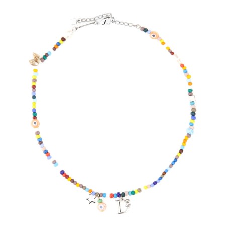 NECKLACE WITH BEADS AND SHELLS