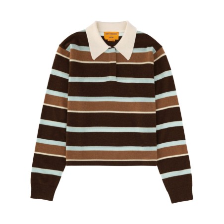 "CROPPED STRIPE RUGBY" POLO SHIRT