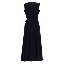 MIDI DRESS WITH DRAPE